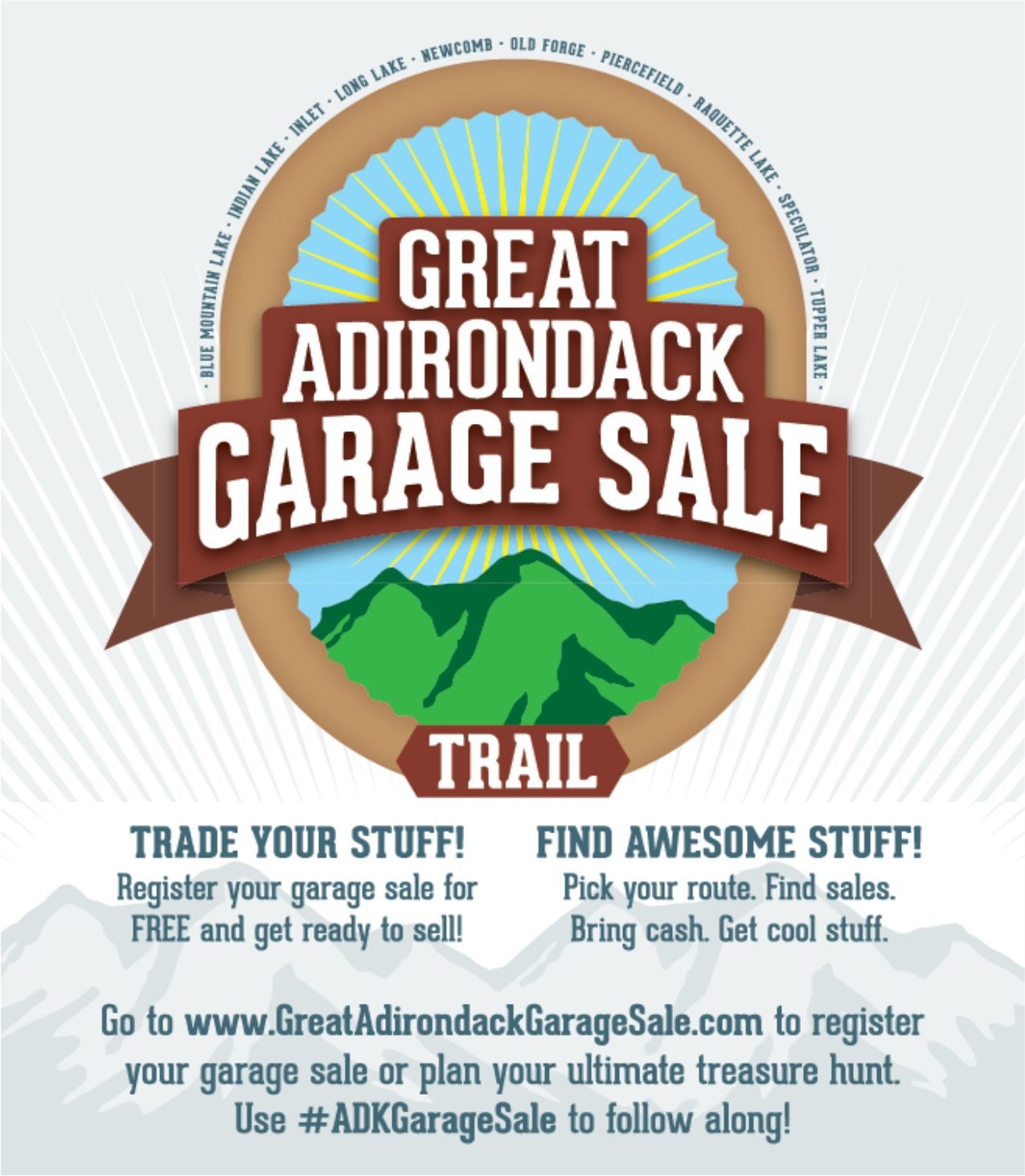 Great Adirondack Garage Sale Flyer 2026